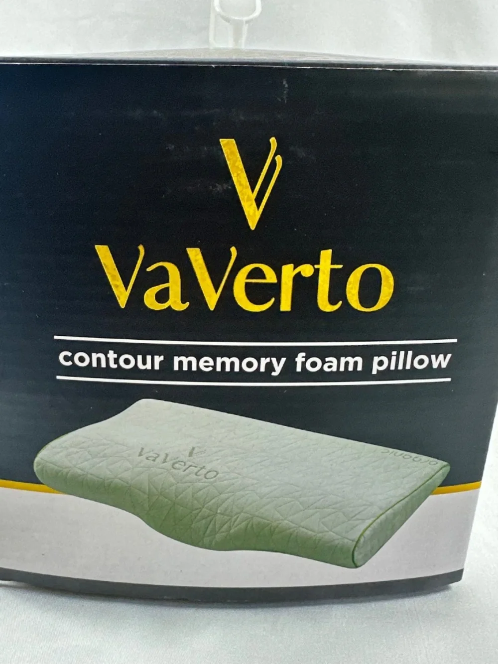 VaVerto Standard Contour Memory Foam Pillow, New in Box